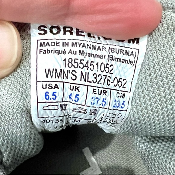 Sorel Out-N-About Plus Grey Knit Waterproof Duck Boots Booties - Picture 11 of 15